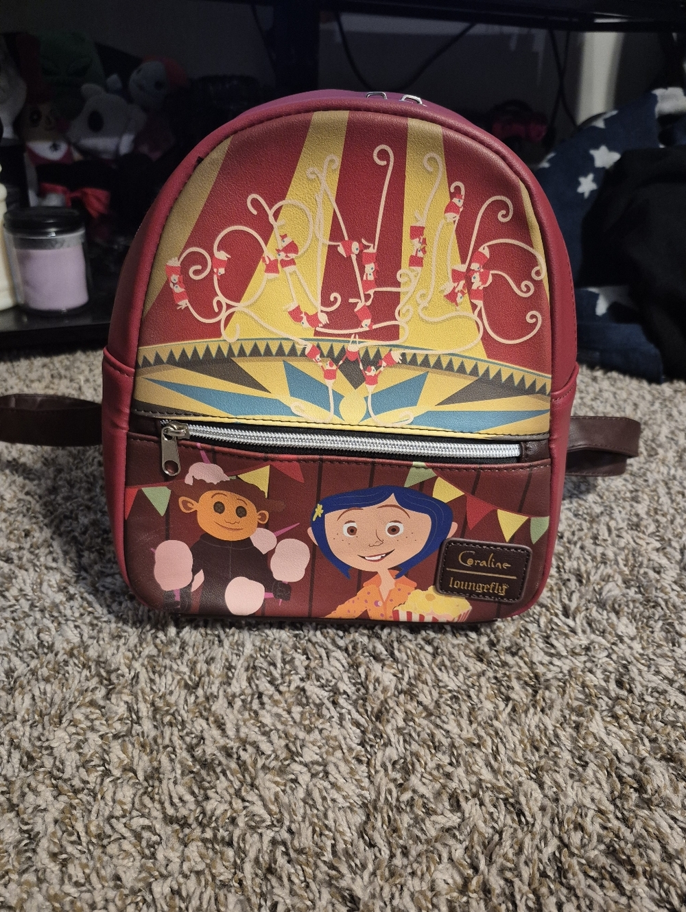 Loungefly coraline circus mini backpack